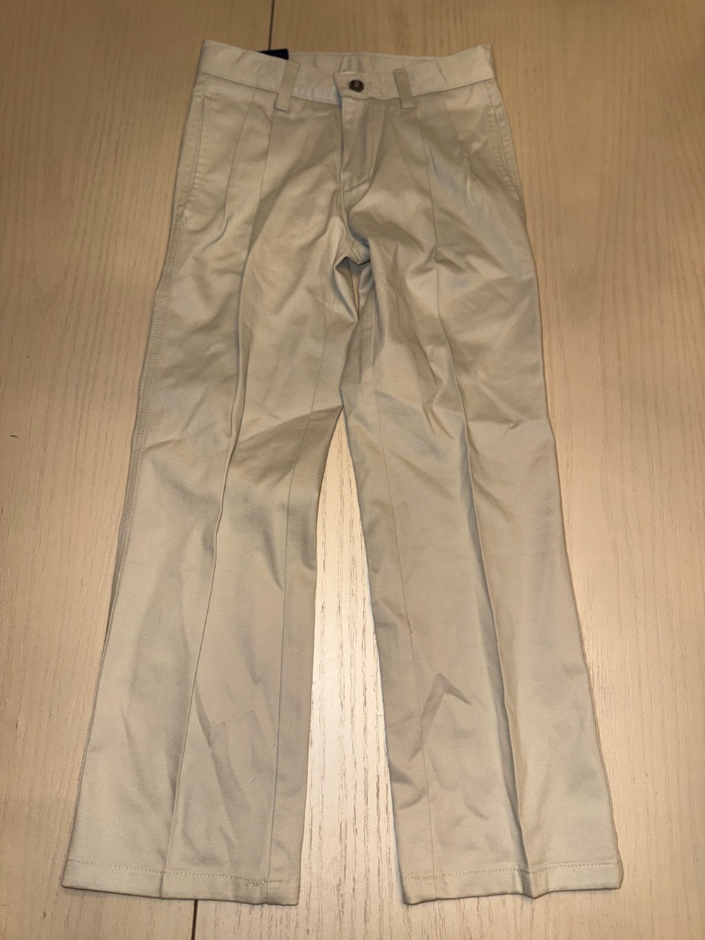 Chaos uniform khaki pants boys size 8 pleated
